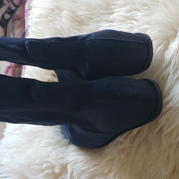 Stuart Weitzman women's blue leather suede knee high boots size 36 - Picture 8 of 8